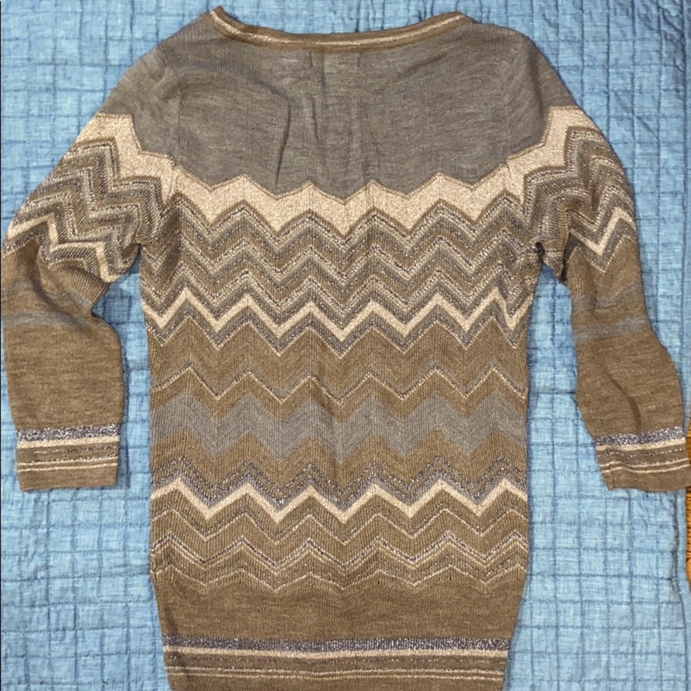 THE LIMITED | Dressy Zigzag Striped Sweater - Picture 2 of 3